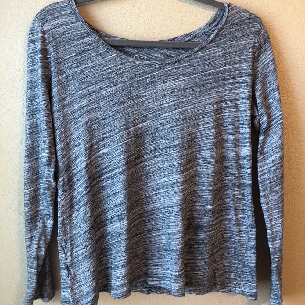 LOFT basic gray heather tee